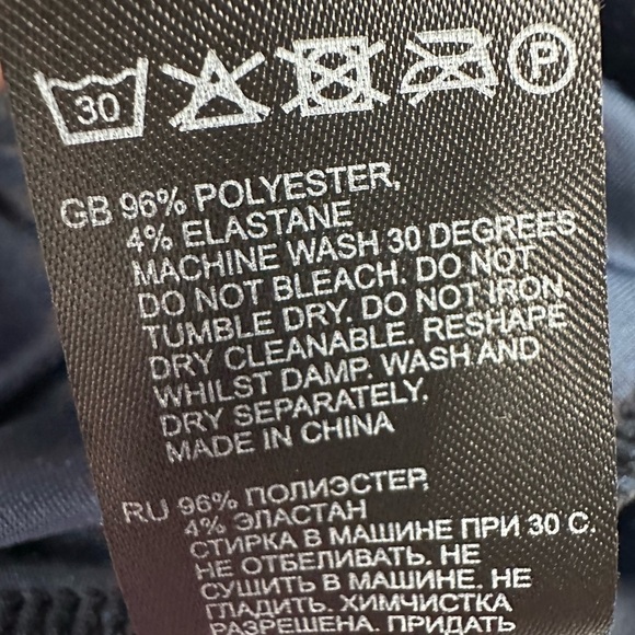 Reiss Katie Cut Out Velvet Mini Dress Navy Size 8 - Picture 11 of 11